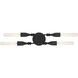 Louise 4 Light 16 inch Matte Black Vanity Light Wall Light